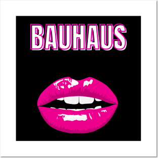 bauhaus red lips Posters and Art